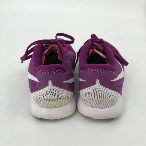 Nike Purple-Red Free 5.0 Athletic Shoes | Lace-Up Closure - Picture 4 of 7